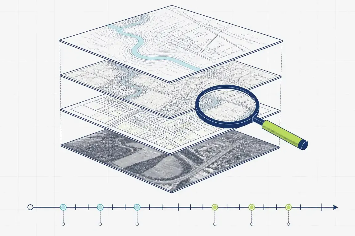 Diagram of historical records and liability review
