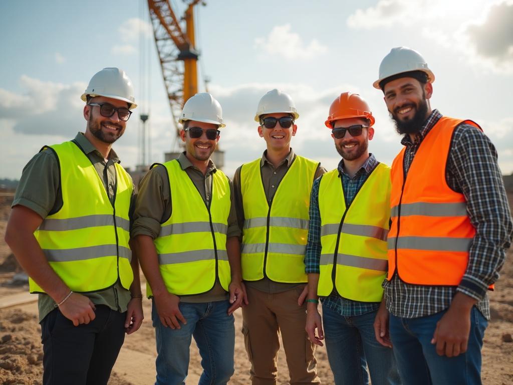 Envicon Group environmental field technicians in high-visibility gear performing a Phase I ESA site walkover in New Jersey